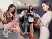 Thời trang - Khi Bảo Thanh khoe hình nữ công gia chánh, CĐM chăm chăm vào đôi dép thần thánh màu tím lịm