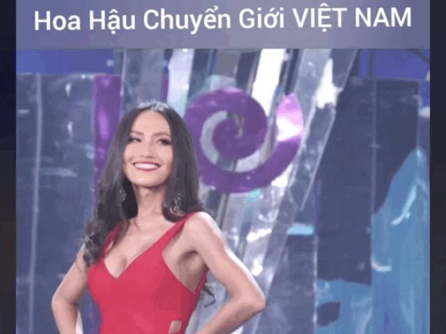 Hoài Sa khoe vòng một tuyệt phẩm trong đêm bán kết Hoa hậu chuyển giới 2020