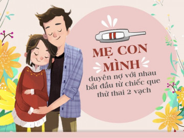 Mẹ con mình duyên nợ với nhau bắt đầu từ chiếc que thử thai 2 vạch