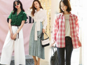 Thời trang - Trời Hà Nội bắt đầu ấm áp, sơ mi phóng khoáng là món đồ hợp nhất diện đi làm