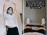 Làm đẹp - Nghiêm chỉnh cách ly, Châu Bùi vẫn sở hữu eo thon gọn nhờ chăm tập thể dục