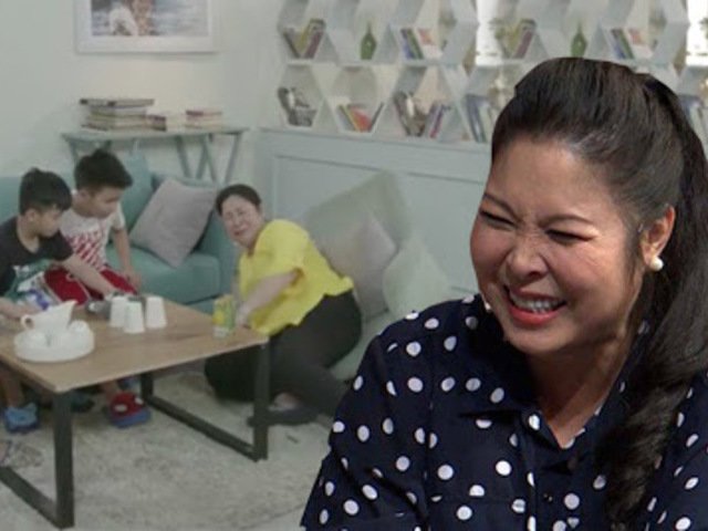 NSND Hồng Vân ngượng chín mặt vì bị con rể hờ cười chọc quê