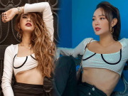 Thời trang - Cặp bạn thân Minh Hằng-Hoàng Thuỳ Linh diện cùng 1 chiếc áo, ai cũng được khen hết lời