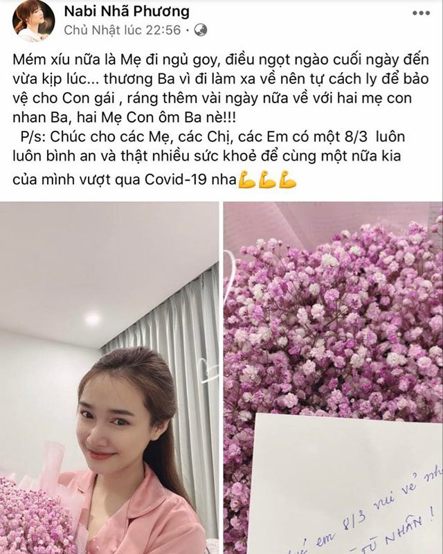 khi truong giang tu cach ly, me bim nha phuong bao ve minh bang ao mua kin khong ke ho - 1