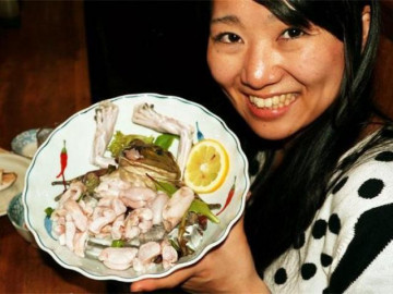 Sashimi ếch: Món ăn thách thức sự can đảm của mọi thực khách