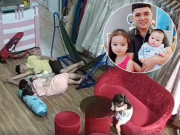 Làm mẹ - Bố mẹ nằm chơi với em nhỏ không để ý, bé gái 3,5 tuổi tủi thân gục mặt xuống bàn