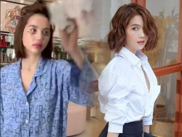Lần đầu thấy Ngọc Trinh với khuôn mặt trang điểm lem nhem, người đẹp nhờ son phấn là thật