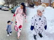 Thời trang - Diện trang phục trượt tuyết, con trai Phạm Hương mới hơn 1 tuổi mà trông đầy chững chạc