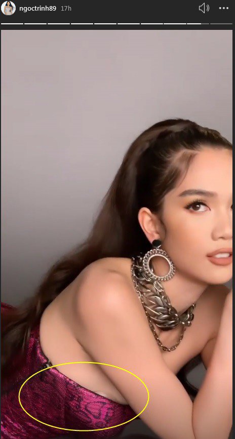 Diện váy gợi cảm, Ngọc Trinh bất cẩn để lộ miếng dán ngực kém tinh tế - 8