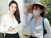 Thời trang - Diện lại áo cũ đi từ thiện, Thuỷ Tiên vẫn tỏa ra khí chất hơn người