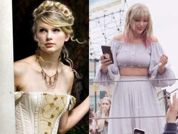 Bóc trần vóc dáng sồ sề của nàng rắn Taylor Swift dưới ống kính của người qua đường
