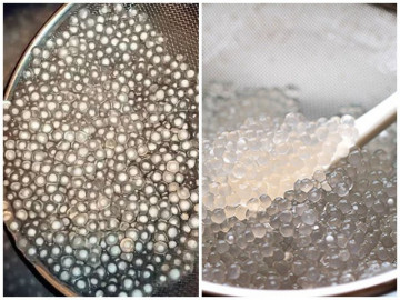 Bột báng nấu chè ngon nhưng hay có lõi trắng, đây là mẹo làm nó trong suốt như pha lê