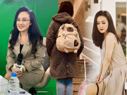 Thời trang - Đã 40 tuổi, BTV Hoài Anh vẫn diện áo bông chấm bi, đeo balo ngộ nghĩnh