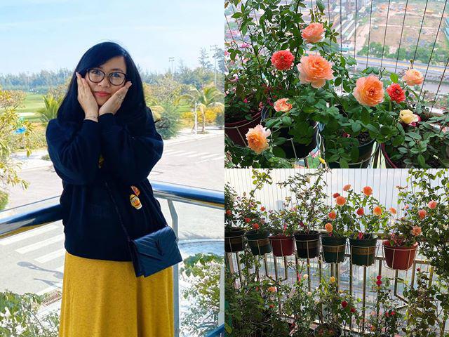 Biến ban công 3m² thành vườn hồng, mẹ Hà Nội ngày nào cũng chụp ảnh gửi chồng xem