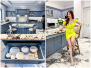 Nhà đẹp - Vợ Đăng Khôi lần đầu mở cửa khoe trọn nhà bếp, lướt tới đâu chị em ghen tị tới đó