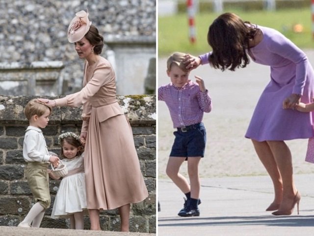 Cái chạm tay vào đầu con của Kate Middleton, tưởng vô tình nhưng lại mang ý nghĩa sâu xa