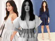 Thời trang - Thoát khỏi hình tượng "ngọc nữ", Song Hye Kyo mặc váy xẻ ngực sâu quyến rũ
