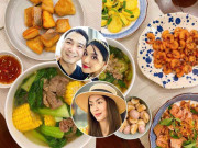 Giải trí - Mâm cơm nhà sao Việt mùa dịch COVID-19: Từ canh rau bình dân tới món Âu nhìn đã thấy thèm