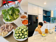 Làm mẹ - Ở nhà mùa dịch, dàn con sao Việt vào bếp nấu từ bánh tráng thịt luộc đến cà phê Dalgona