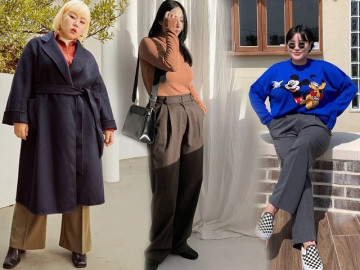 5 bí quyết diện quần ống suông giúp giấu dáng