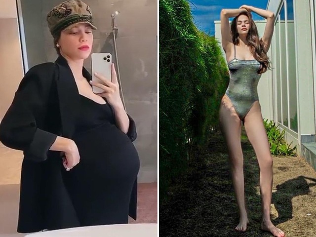 Hà Hồ tự tin diện bikini cắt xẻ táo bạo sau sinh 2 tháng, dân tình: Bụng vẫn còn xồ