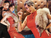 Thời trang - Lên đồ style gái Thượng Hải, Huyền Lizzie nhận cả rổ chê bai vì choàng khăn lông chồn nguyên con