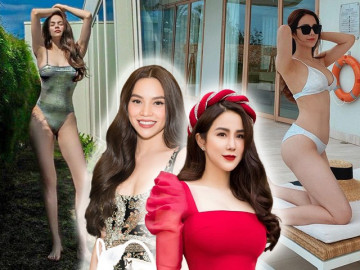 Cuồng khoe dáng hậu sinh nở với bikini, Hà Hồ-Diệp Lâm Anh bị soi loạt khuyết điểm