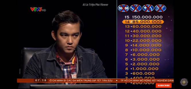 Người thứ 2 trong lịch sử Ai Là Triệu Phú lên đến câu 15 để tuột mất 63 triệu đồng - 2
