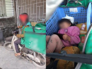 Tin tức - Dãi nắng dầm mưa đi giao hàng, thứ bên trong rổ chú shipper mới khiến mọi người xót xa