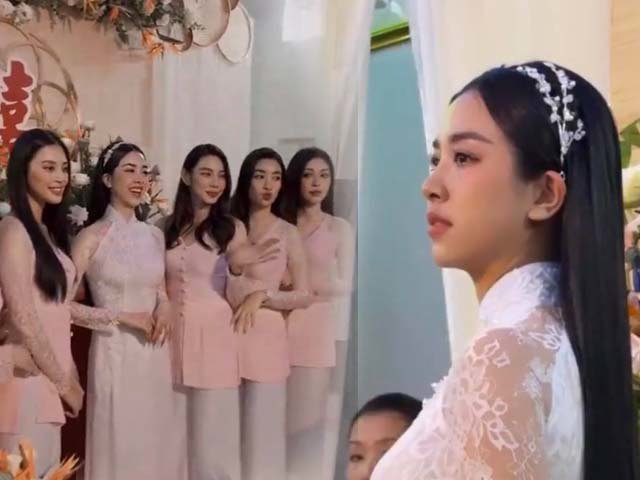 Đỉnh cao nhan sắc của dàn phụ dâu tập hợp loạt Hoa hậu đình đám: Tiểu Vy-Mỹ Linh đẹp đỉnh