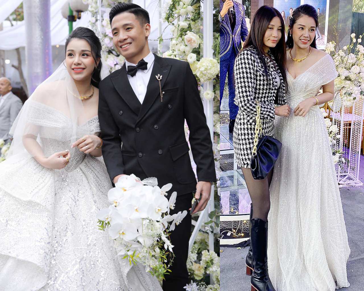 Sao Việt chơi lớn chọn mẫu váy cưới màu nổi cho ngày trọng đại