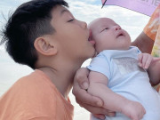 Làm mẹ - Subeo copy biểu cảm đáng yêu của em trai, cùng mẹ khác cha mà giống y chang