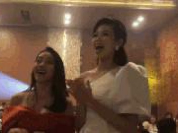  Clip: Hoa hậu Đỗ Thị Hà quẩy nhiệt tình cổ vũ Dương Triệu Vũ 