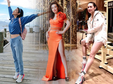 Việt Trinh diện croptop, Phi Nhung mặc váy xẻ ở tuổi U50