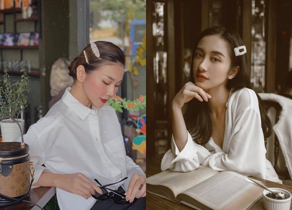 3 mỹ nhân Việt-Hàn tranh nhau diện chiếc cài tóc ngọc trai: nàng sắm ngay để bắt trend kịp thời - 12