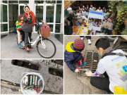 Tin tức - Gặp gỡ người mẹ cho con nhỏ vượt cái rét Hà Nội, dậy sớm đi nhặt rác ở Hồ Gươm