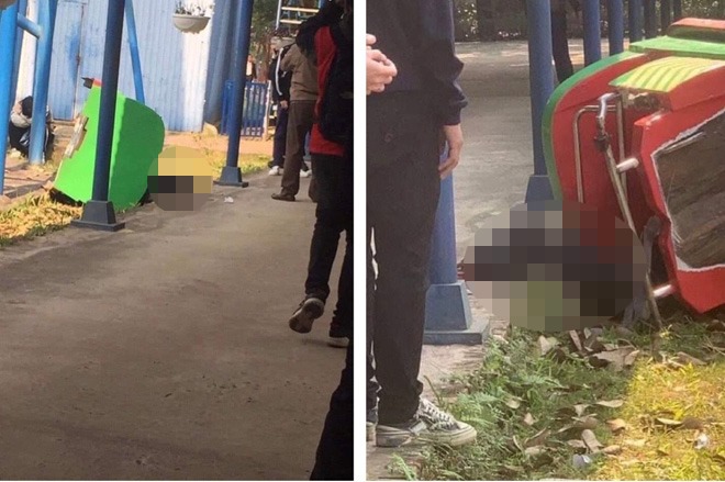 Hiện trường nơi xảy ra sự cố.