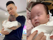 Giải trí - Cận cảnh dung mạo con gái 3 tháng tuổi của Khắc Việt: Đích thị là "bản sao" của bố