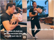Làm mẹ - Đi ăn nhà hàng, bố bỉm sữa Kim Lý vô tư nhảy múa ru con làm dân tình thích thú