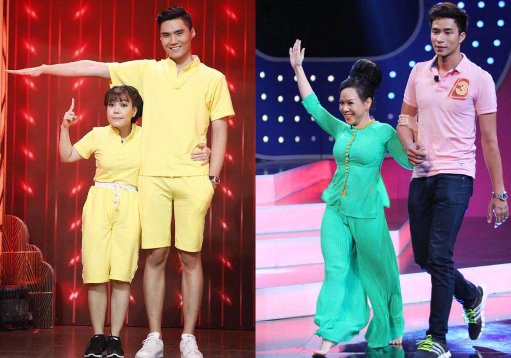 Cười nghiêng ngả khi nhìn sao Việt đứng cạnh amp;#34;người khổng lồamp;#34; - 3