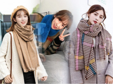 Cứ chọn khăn quàng cổ chuẩn xu hướng, chị em mặc gì cũng thêm thời thượng ngày rét