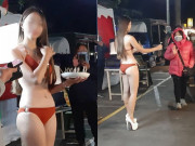 Tin tức - Mặc bikini bán ổi ở chợ đêm dưới cái lạnh 10 độ, cô gái gây "bão" MXH