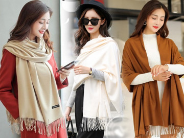 Học ngay cách quàng khăn vừa ấm lại vừa sang