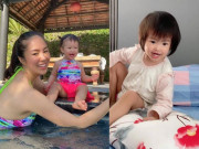 Làm mẹ - Lê Phương khoe con gái giống bố, toàn bộ ảnh được che một chi tiết, ai cũng khen tinh tế