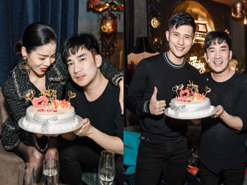 Lệ Quyên cùng tình trẻ tin đồn bí mật tổ chức sinh nhật cho Quang Hà ở quán bar