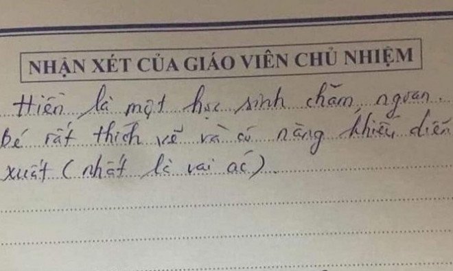 Tin tức 24h: Lời phê của giáo viên khiến HS “cười ra nước mắt”, không biết là khen hay chê - 1