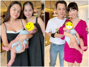 Làm mẹ - Phạm Quỳnh Anh và vợ Đăng Khôi bế con Dương Khắc Linh, phản ứng 2 bé trái ngược nhau