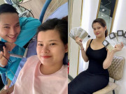 Bà bầu - 8X Sài Gòn đau đớn đẻ thường cặp song thai, sau sinh chồng tặng ngay 9 viên kim cương
