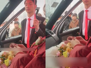Tin tức - Cô dâu ngồi lì trong xe hoa đếm tiền, thái độ của chú rể gây "bão" MXH