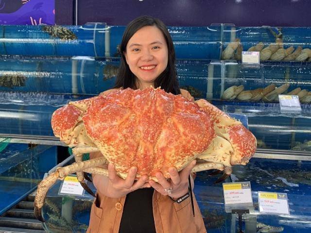 Một con cua giá bán bằng cả con bò, đại gia Việt chi mạnh mua về ăn Tết